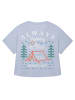 wat? Apparel T-Shirt Always exploring never lost in Serene Blue