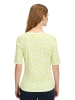 Betty Barclay Basic Shirt mit Rippenstruktur in Cream/Green
