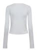 NÜMPH Rundkragen Langarmshirt für Damen in weiß