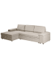 Beliani Schlafsofa HRISEY in Beige/Schwarz - (W) 293 x (H) 90 x (L) 161 cm
