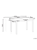 Beliani Esszimmertisch HOUSTON in Braun/Schwarz - (W) 90 x (H) 76 x (L) 120 cm