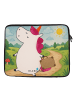 Mr. & Mrs. Panda Laptoptasche Einhorn Koffer Design ohne Spruch in Weiß