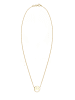 Elli Halskette 925 Sterling Silber mit Smiling Face in Gold