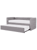 Beliani Tagesbett GASSIN in Grau - (W) 100 x (H) 88 x (L) 231 cm