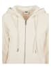 Urban Classics Urban Classics Damen Ladies Organic Terry Zip Hoody in whitesand