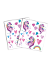 ROTH Design Kinder-Tattoos Einhornportrait in Rosa