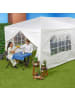 relaxdays 6 x Pavillon-Seitenteile in Weiß - (B)3 m x (H)2 m