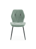 CALICOSY 4er-Set Stühle LUNA  in Aquamarin - (W) 47,5  x (H) 48  x (L) 57,5  cm