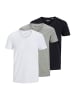 Jack & Jones T-Shirt Essentials in Weiß / schwarz / hellgrau