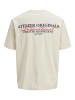 JACK & JONES PLUS T-shirt in Antique White