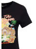 Queen Kerosin Queen Kerosin Print T-Shirt Tiki Lagoon in schwarz