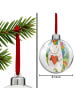 Mr. & Mrs. Panda Weihnachtskugel Kunststoff Einhorn Herz Design ... in Weiß