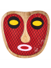 Beliani Wandobjekt KATSINA in Rot/Gelb/Schwarz - (W) 23 x (H) 22 x (L) 2 cm