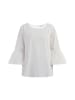 RISA Damen Baumwollbluse in Wollweiss
