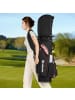 COSTWAY Golfbag mit 14 er Unterteilung & Tragegurt in Schwarz