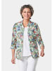 GOLDNER Attraktives Set aus Spitzenbluse und Jerseytop in bunt / gemustert