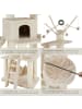 tectake Katzenbaum Gismo 195 cm Diverse Farben  (Beige/Weiß)
