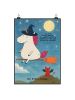 Mr. & Mrs. Panda Poster Einhorn Hexe Design mit Spruch in Weiß