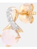 Diamant L'éternel Ohrringe aus 375 Gelbgold mit 0.04 Karat Diamant mit Opal