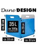 DuneDesign Filz Aufbewahrungsbox 33x33x38cm in Blau