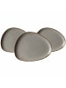 Ritzenhoff & Breker 3er Set Speiseteller Taste 31 x 24 cm taupe in taupe