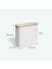 relaxdays Toilettenpapier Aufbewahrung in Weiß - (B)43 x (H)38 x (T)17 cm
