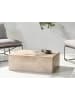 Beliani Couchtisch NOBRES in Beige - (W) 66 x (H) 30 x (L) 90 cm