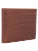 Esquire Croco Geldbörse RFID Schutz Leder 12 cm braun