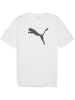 Puma T-Shirt "TeamRISE Logo Jersey Cotton" in Weiß
