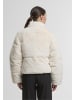 Urban Classics Urban Classics Ladies Short Faux Fur Puffer Jacket in whitesand