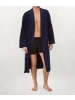 Calida Bademantel mit Frotteefutter in Navy