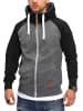 behype Sweatjacke - BHSILA Hoodie Weicher Kapuzenpullover Sweatshirt in Dunkelgrau