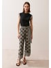 More & More stylishes Statement-Top, Bordüre in black