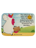 Mr. & Mrs. Panda Duschmatte Einhorn Koffer Design mit Spruch in Weiß