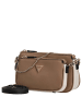 Guess Noelle II DBL Pouch - Umhängetasche 24 cm (garnet) in tan multi