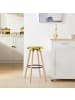 SoBuy Hocker in Metallisch-Gold - (W) 39 x (H) 73 x (L) 39 cm
