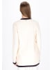 DreiMaster Maritim Cardigan in offwhite navy wine red