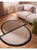 Beliani Kurzflor SAKARO in Beige - (W) 160 x (L) 160 cm
