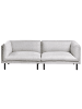 Beliani 3-Sitzer Sofa VORGOD in Grau - (W) 221 x (H) 76 x (L) 84 cm