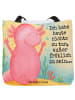 Mr. & Mrs. Panda Shopper Axolotl Hurra Design mit Spruch in Weiß
