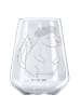 Mr. & Mrs. Panda Glas Rotwein Stinktier  ohne Spruch in Transparent