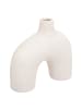 Atmosphera Créateur d'intérieur Keramikvase ASY in Weiß, 17 cm