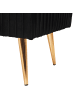 Beliani Bettbank PATERSON in Schwarz/Gold - (W) 118 x (H) 42 x (L) 40 cm