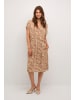 Kaffe Kleid KAjenn Regular fit in Sand/Brown Animal Print
