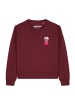 wat? Apparel Sweatshirt Kaugummiautomat in Weinrot