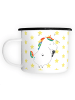 Mr. & Mrs. Panda Kaffeetasse Einhorn Sänger ohne Spruch in Weiß