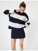 KOTON SWEATERS in Marineblau Gestreift