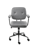 Beliani Bürostuhl PAWNEE in Grau/Schwarz - (W) 62 x (H) 88 x (L) 43 cm