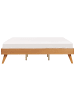 Beliani Doppelbett BERRIC in Braun - (W) 187 x (H) 38 x (L) 202 cm
