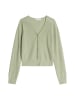 Marc O'Polo Cardigan slim cropped in Smooth Sage